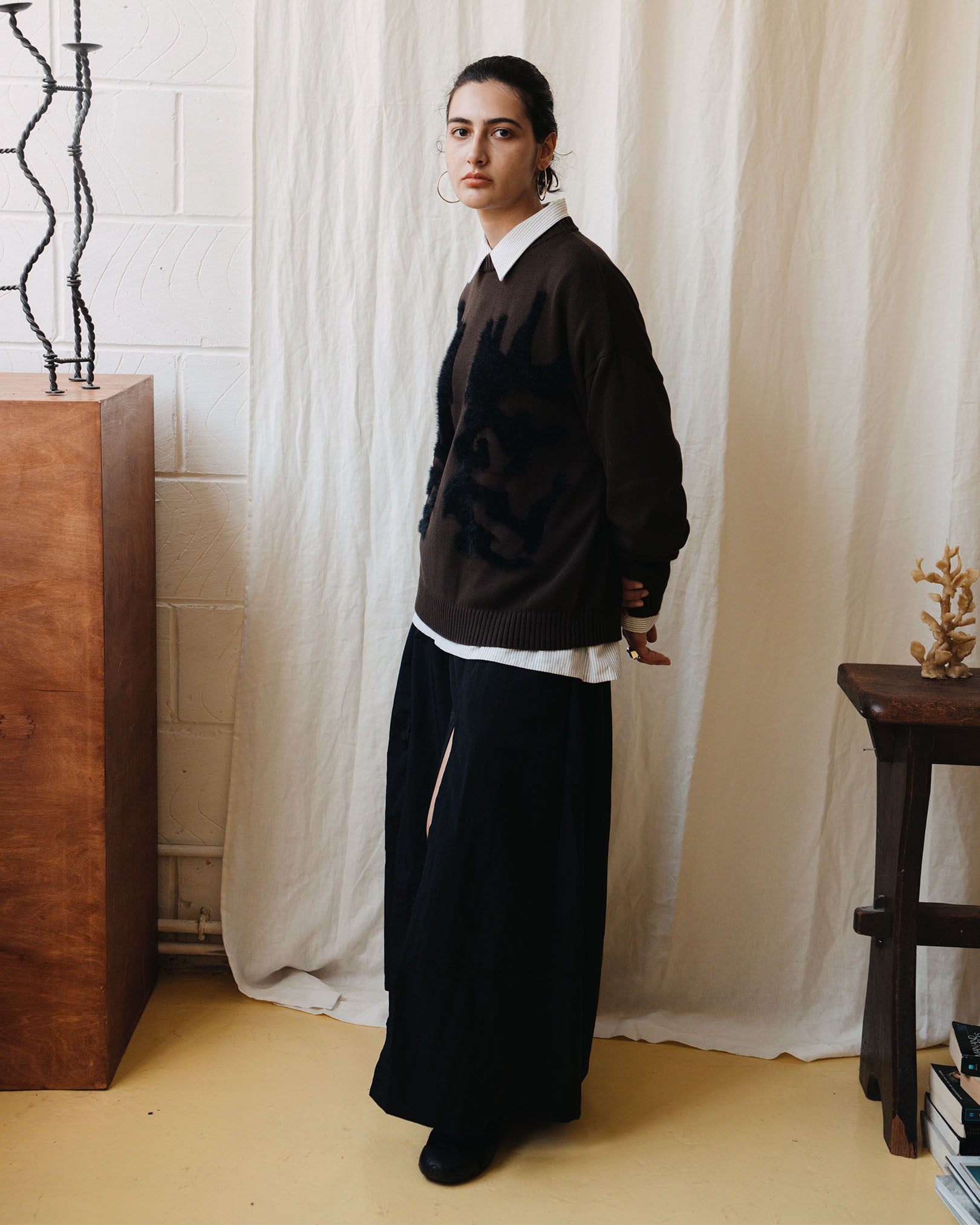 Warp Knit Sweater