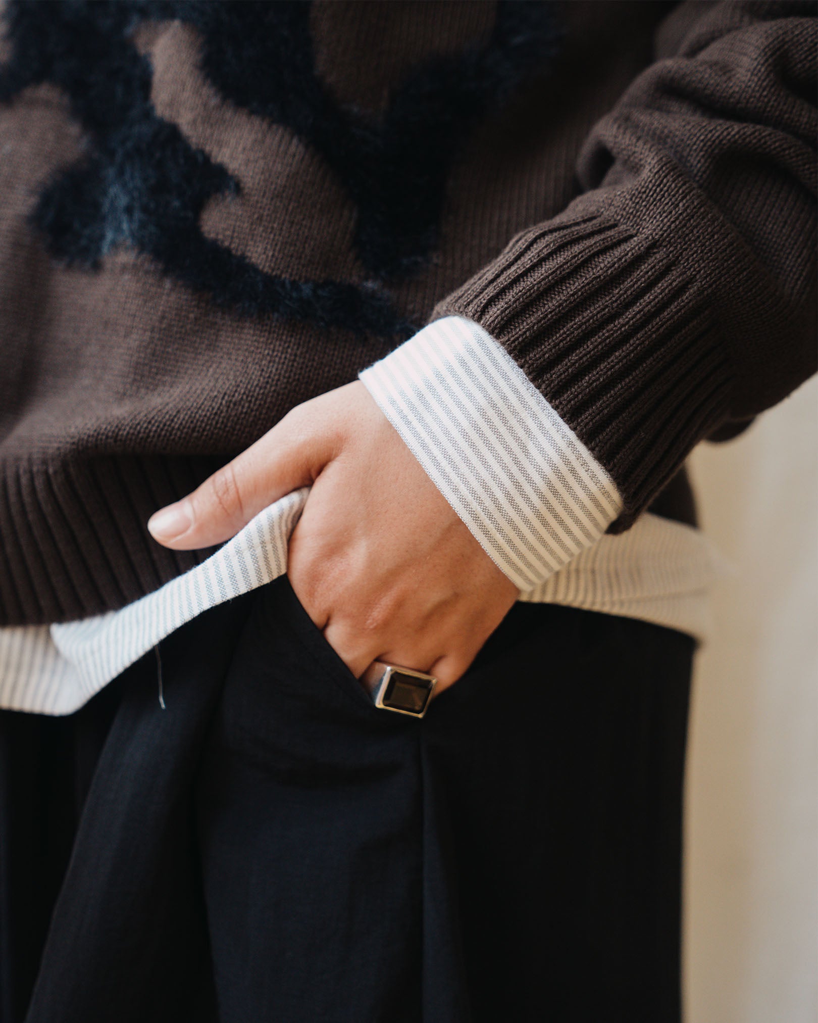Warp Knit Sweater
