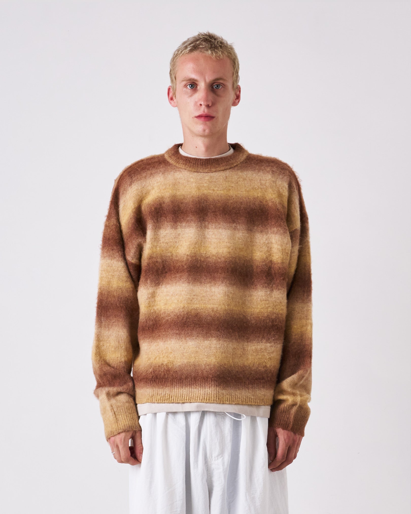Ombre Knit Sweater (Brown)