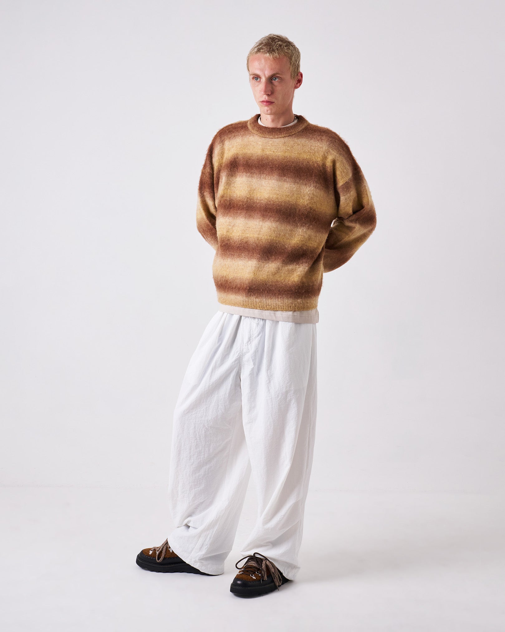 Ombre Knit Sweater (Brown)