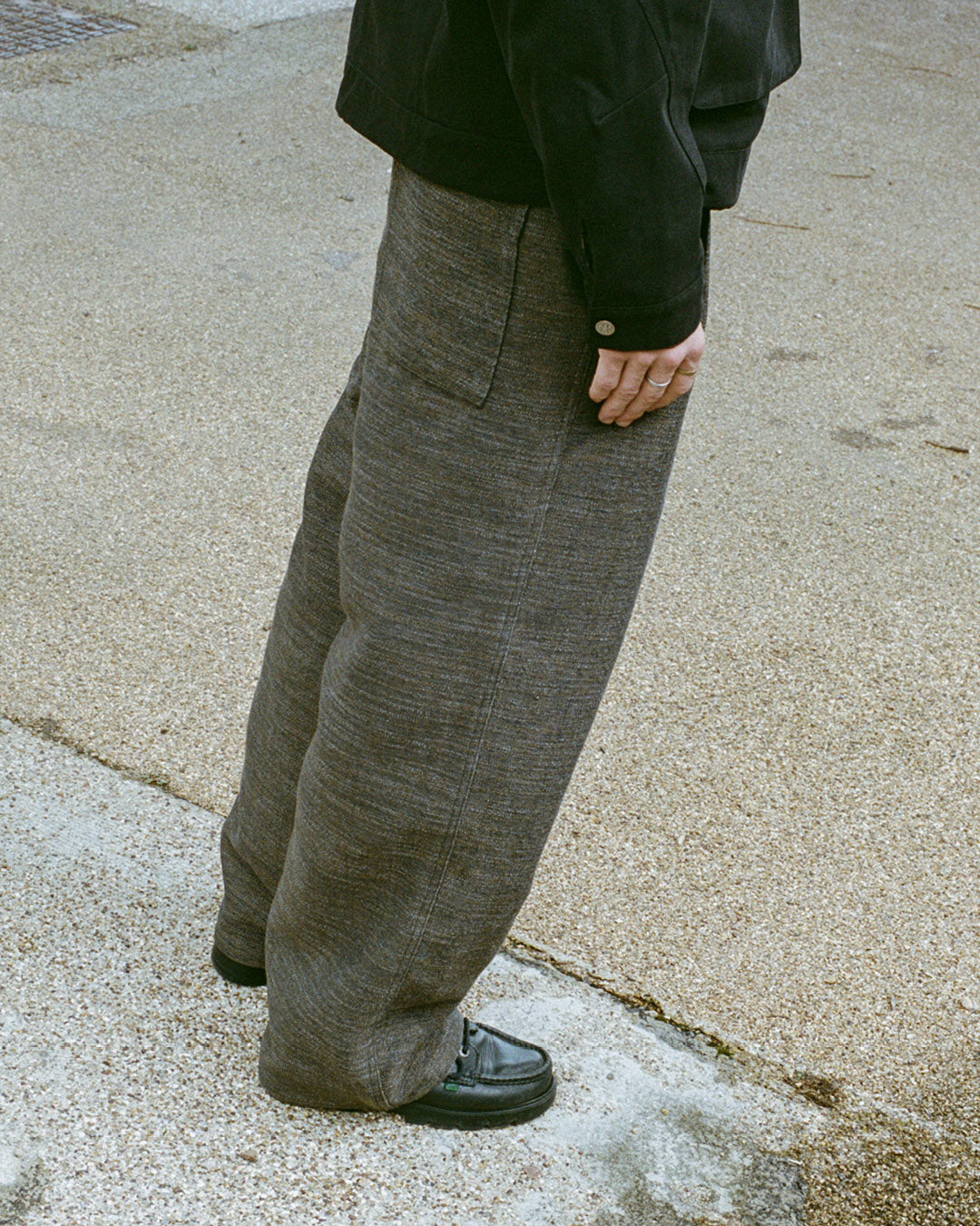 Post Double Pleated Pants