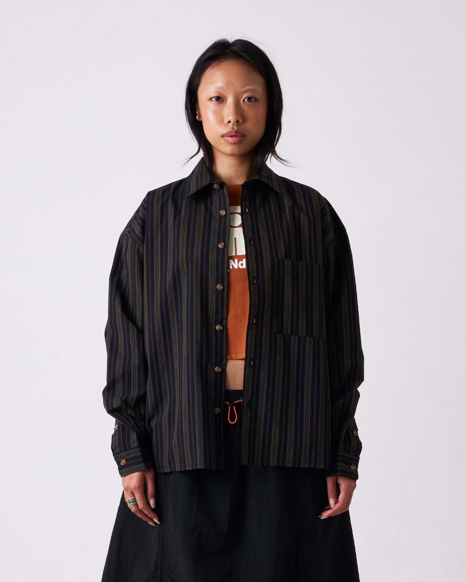 Raw Striped Shirt