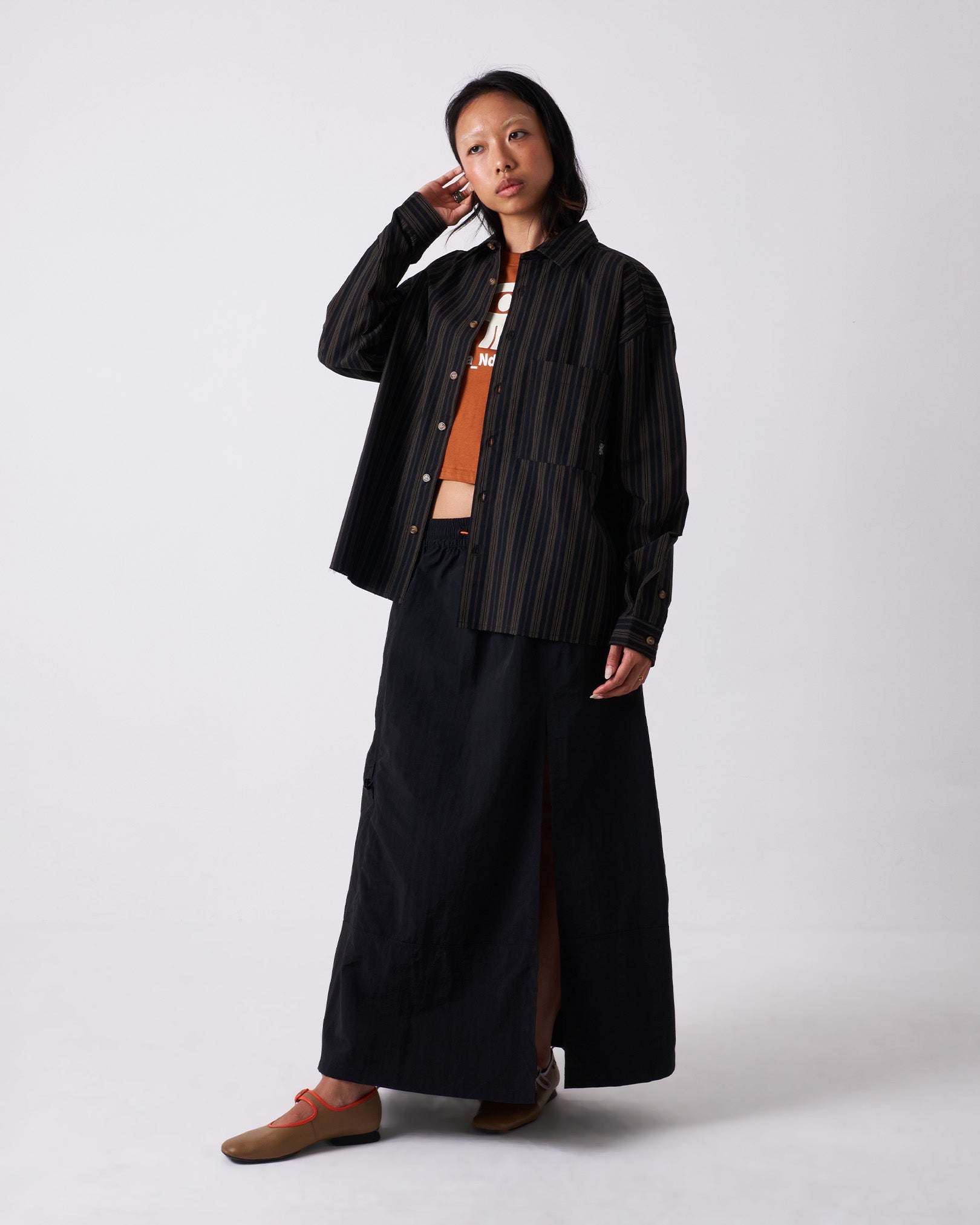 Raw Striped Shirt