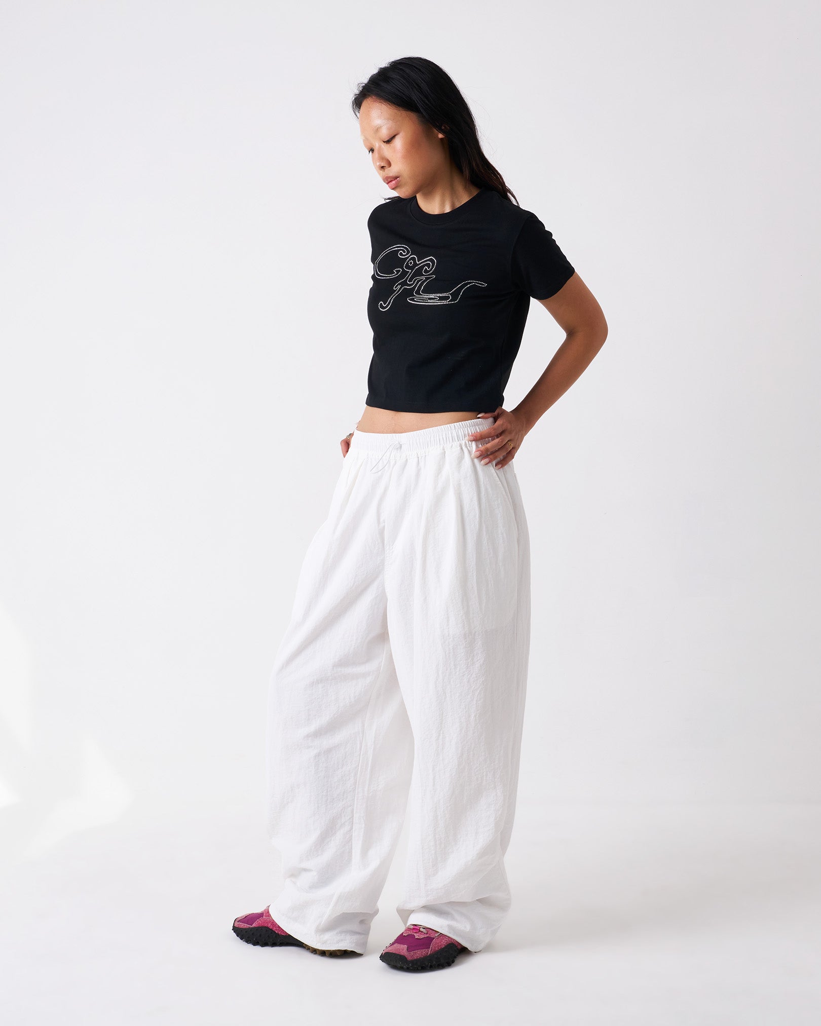 CANDICE | Rhinestone Baby Tee