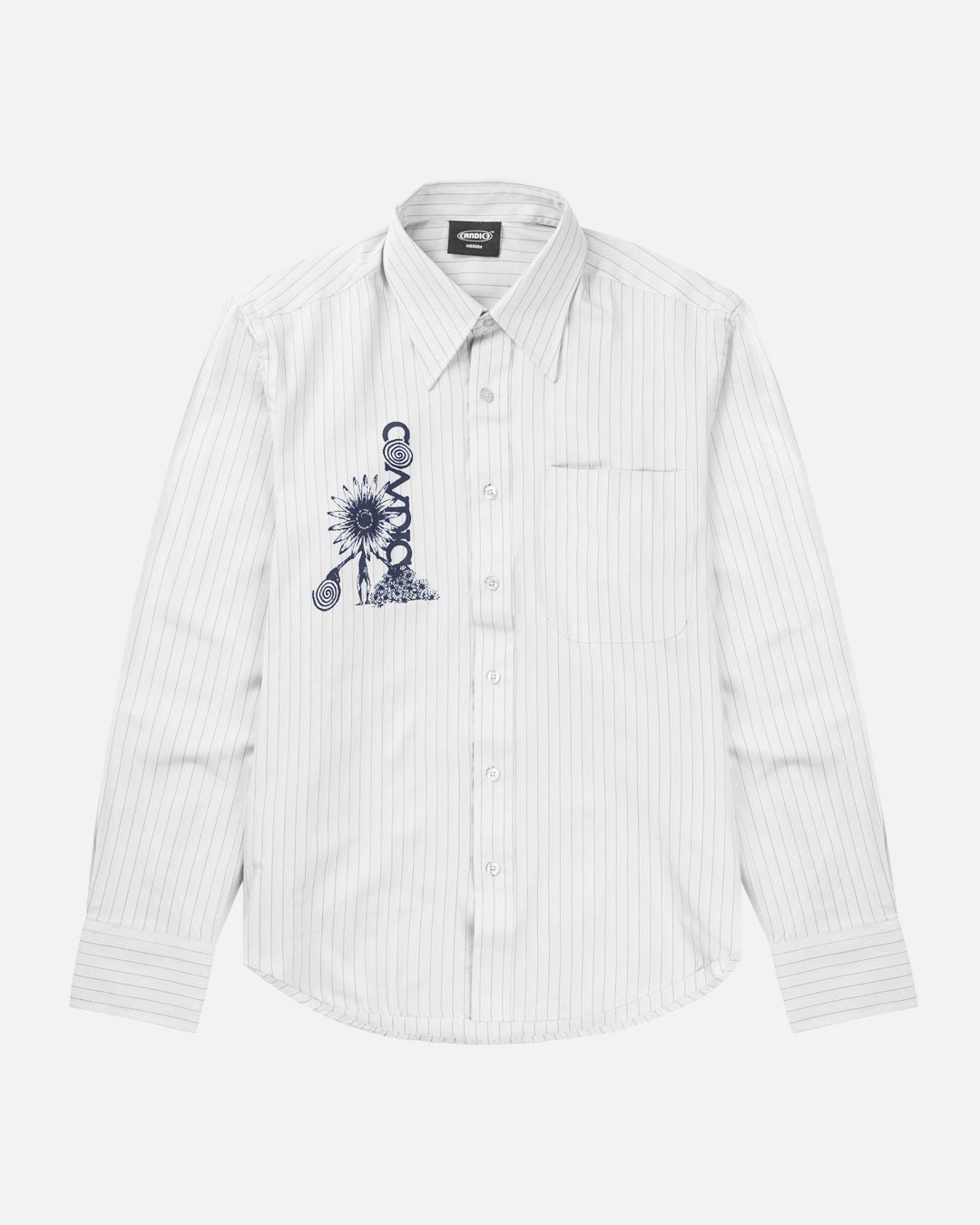 Candice White Long Sleeve Button Up Shirt